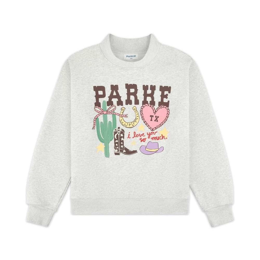 Parke Texas Graphic Mockneck nwt